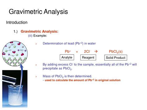 gravimetric sampling method|examples of gravimetric methods.